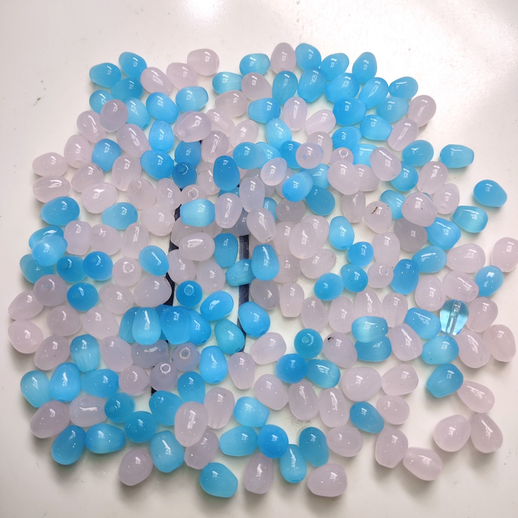 9148卡7x9蓝色猫眼粉色仿玉玻璃珠一百克图片全部,居家布艺,珠子/钻饰/花朵等配饰,淘宝优惠券,粉丝福利购,淘宝优惠卷