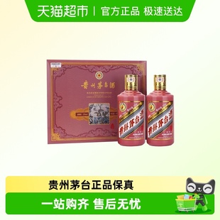 贵州茅台酒乙巳蛇年生肖纪念酒53度375ml 蛇茅J 2瓶蛇年生肖礼盒装