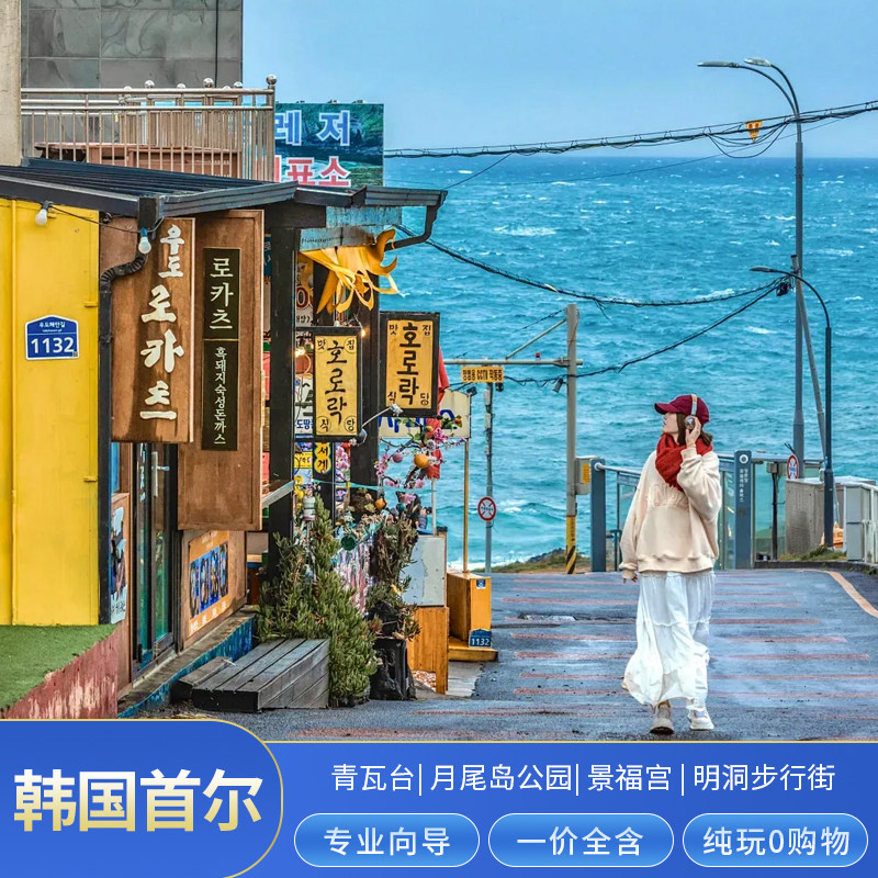 韩国旅游首尔跟团半自助游釜山4-5天景福宫首尔塔含机票签证
