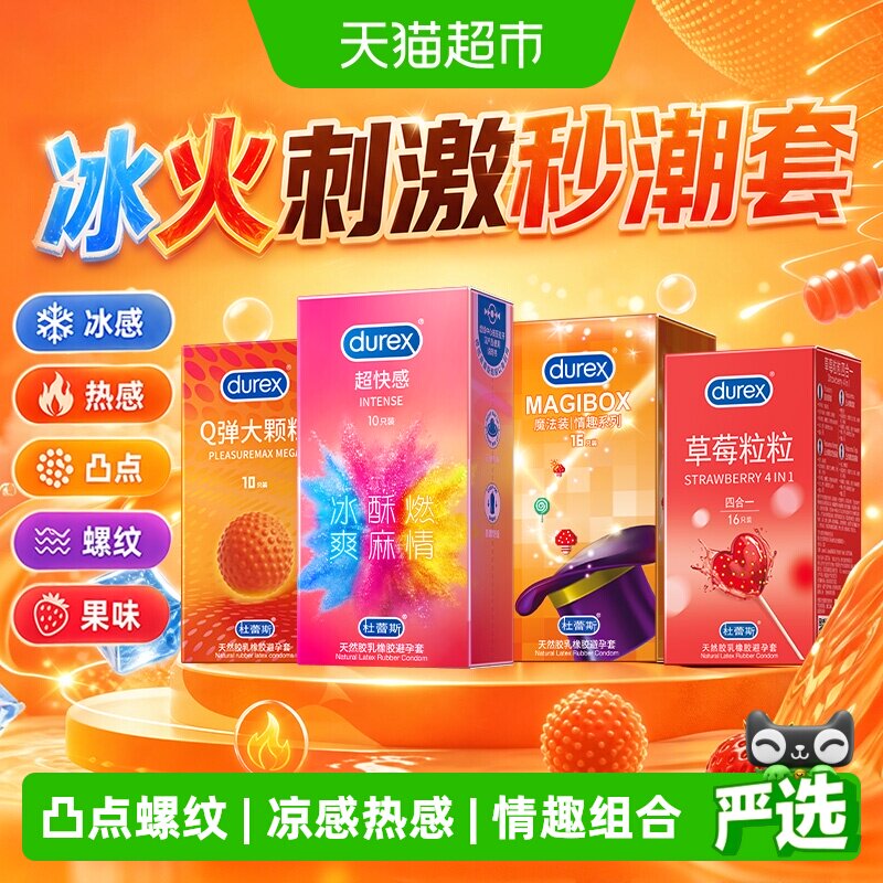 杜蕾斯魔法情趣装凸点螺纹热感图片