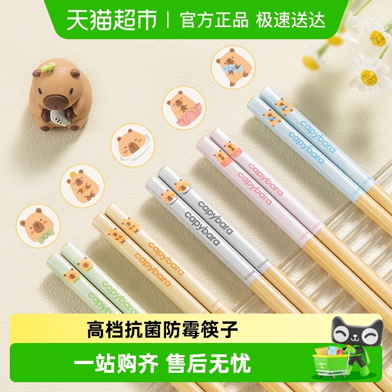 双枪竹木抗菌防霉筷子