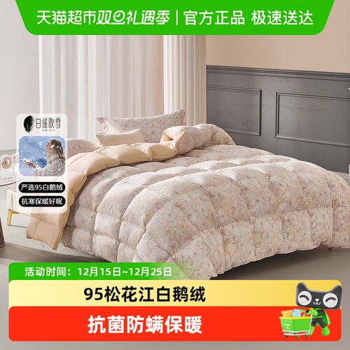 水星家纺A类抗菌防螨羽绒被