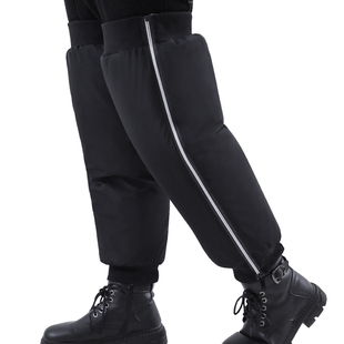 电动摩托车腿部保暖护膝骑车骑行加绒防寒防风膝盖全包拉链式护腿