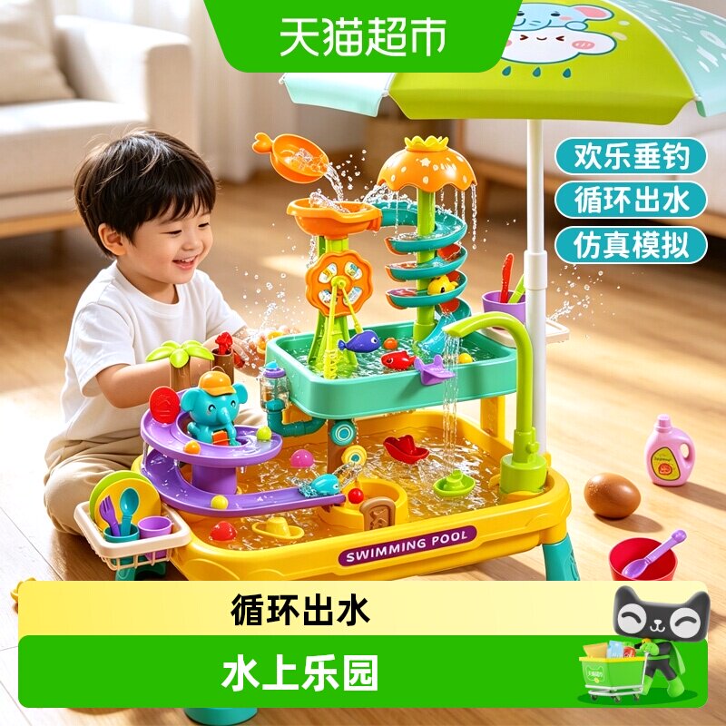 鑫行玩具多功能3C认证戏水桌图片