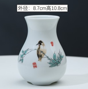 现代简约桌面客厅创意插花摆件家居装 饰品陶瓷干花花瓶花艺摆设