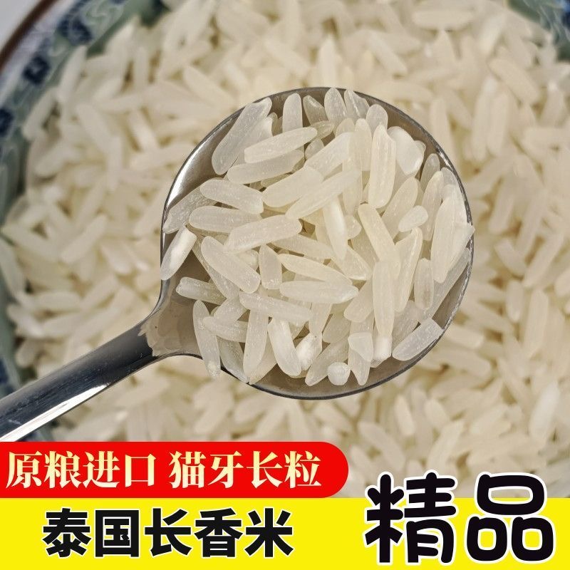 泰国香米原粮进口长粒大米软糯香米五谷杂粮新米煲仔饭猫牙长粒