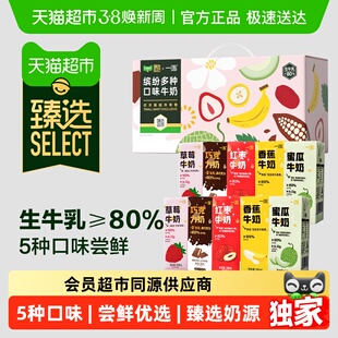 臻选一鸣草莓红枣香蕉巧克力蜜瓜五口味学生儿童营养早餐牛奶