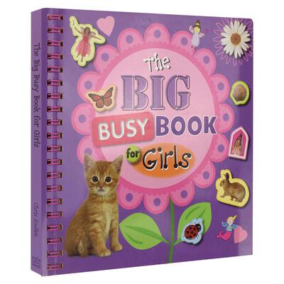 The Big Busy Book for Girls 女孩贴纸绘画手工活动书 英语益智有趣 仙子公主主题儿童原版进口图书