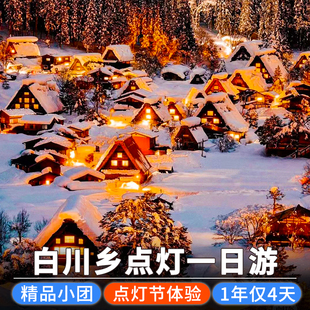 日本名古屋高山金泽下吕白川乡合掌村/点灯一日游/飞驒高山石街