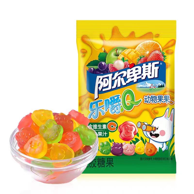 阿尔卑斯乐嚼q动物果果袋装盒装