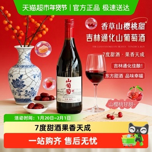 吉林通化山葡萄酒 甜型气泡起泡热红酒小甜酒 甜红女士