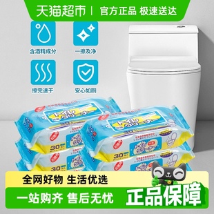 日本进口马桶清洁湿纸巾家用卫生间厕所马桶盖圈一次性除菌湿巾