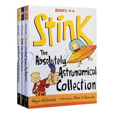 小朱迪姐弟篇Stink4-6册盒装 Stink The Absolutely Astronomical Collection 英文英文版儿童英语 课外阅读书籍 英文原版英语书籍