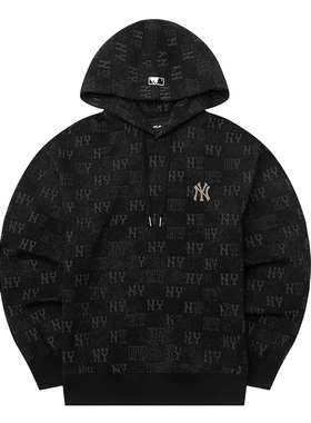 【自营】MLB卫衣男女装运动服休闲时尚连帽训练套头衫3AHDM0154