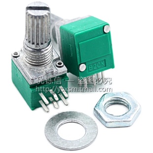 3脚6脚RK097N单联双联 音响功放 电位器 带开关B 5K10K20K50K100K