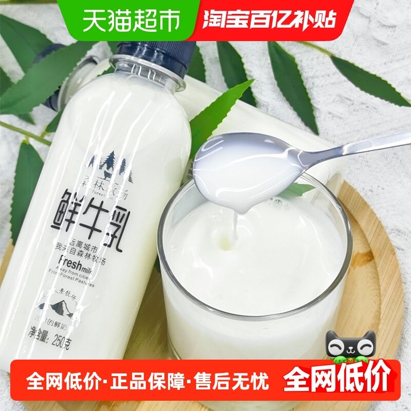 乍甸巴氏杀菌纯牛奶250g×8瓶