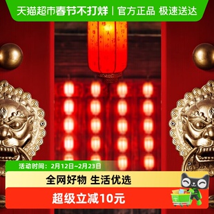 新新精艺灯笼仿羊皮宫灯元旦新年装饰春节户外中式阳台灯笼吊饰