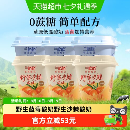 兰格格蓝莓沙棘低温酸奶