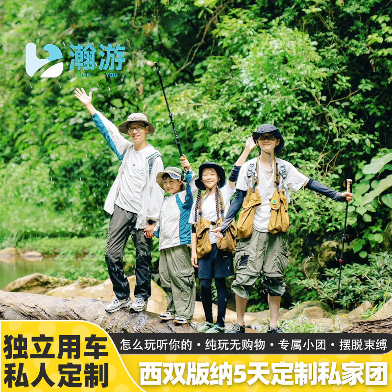 定制旅行 云南旅游西双版纳4天纯玩私家团野象谷中科植物园傣族园
