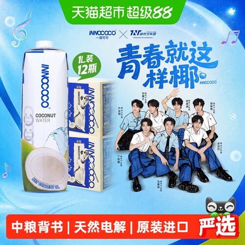 INNOCOCO泰国进口椰汁1L*12盒