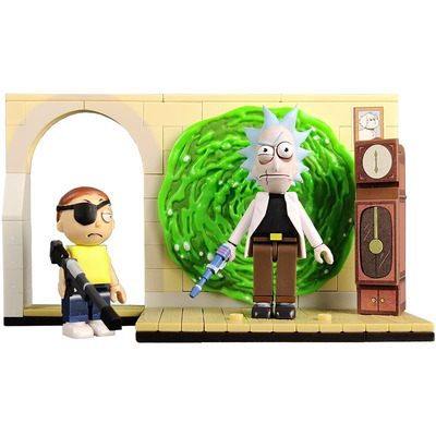 瑞克莫蒂尾货颗粒拼装玩具模型