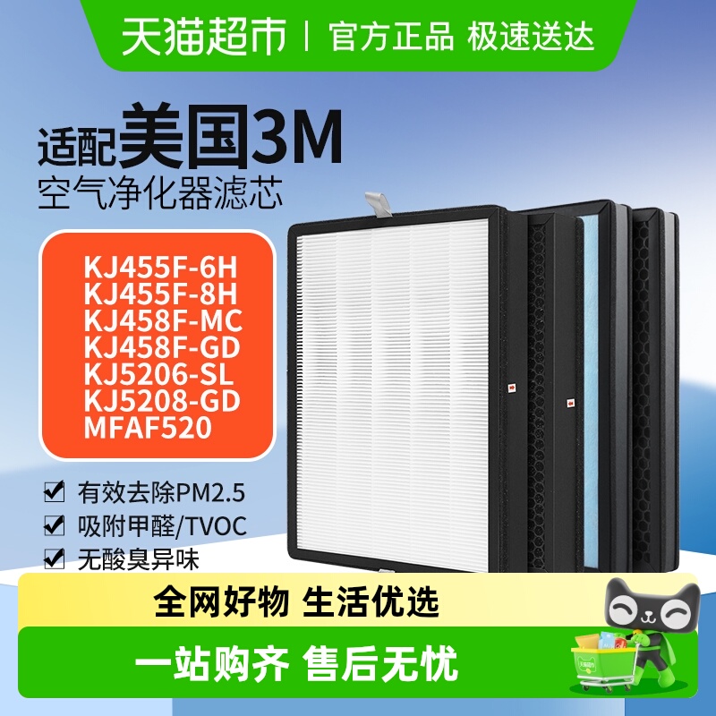 KISSAIR适配3M空气净化器滤网