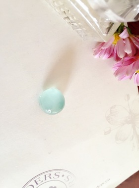 天然猫眼戒面镶嵌海蓝宝