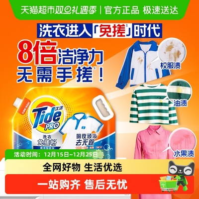 汰渍洗衣免搓粉清雅山茶花