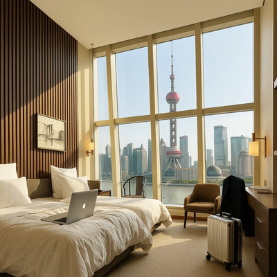 上海外滩英迪格阿纳迪索菲特香格里拉酒店预订1晚特惠套餐含双早