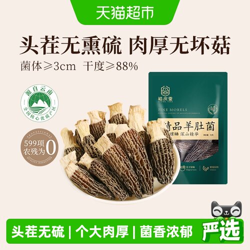 裕庆堂云南羊肚菌个大肉厚