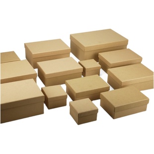 硬礼品盒包装定做 简易牛皮纸盒定制 长方形礼物盒鞋盒加厚盒包邮