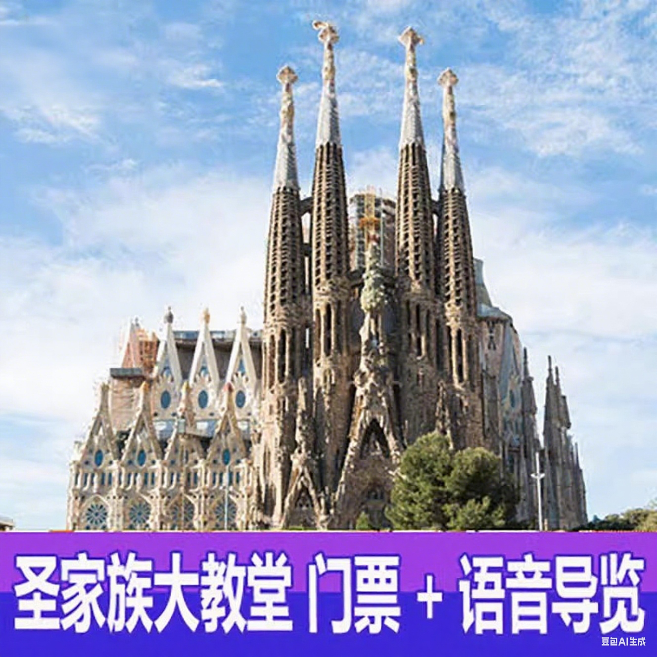 [圣家族大教堂-门票][圣家族大教堂-大门票]西班牙巴塞罗那圣家堂