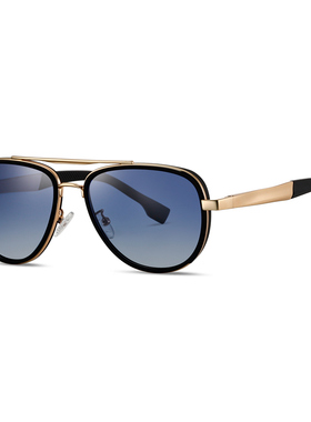 Cyxus飞行员墨镜男款偏光太阳镜防紫外线蛤蟆镜太阳眼镜复古