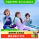 防晒中大童泳装 KK树儿童泳衣裤 女孩分体泳衣a类男童女童游泳长袖