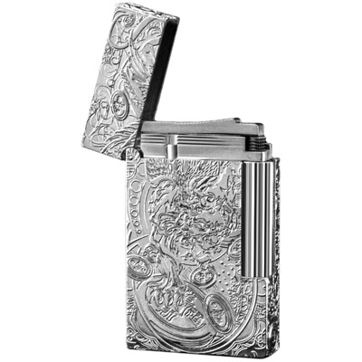 纯黄铜五面雕刻声音清脆貔貅火机