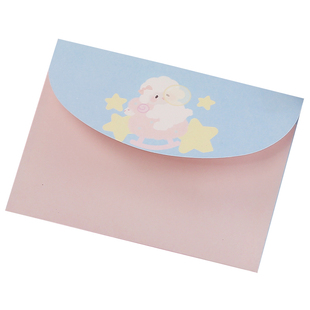 典范工艺 可爱卡通小羊昧昧加厚信封信纸套装 校庆活动信笺包邮