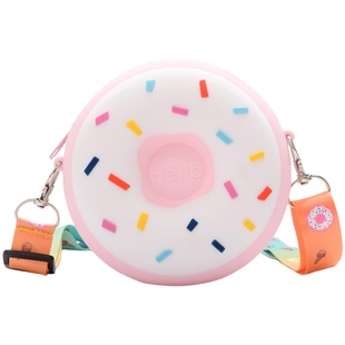 儿童包包2022甜甜圈女童斜挎包小男孩卡通零钱包亲子配饰小包包潮