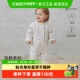 babylove女宝宝夹棉连体衣冬季 清仓 婴儿保暖哈衣碎花外出棉服
