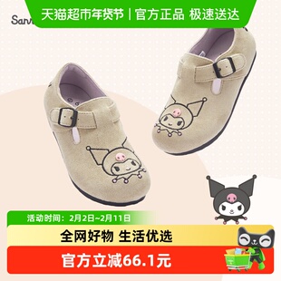 【三丽鸥IP】巴拉巴拉童鞋女童公主鞋复古勃肯鞋2025春秋新款鞋子