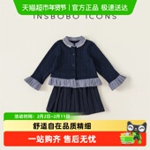 女宝宝套装 学院风时髦洋气衣服儿童童装 女装 INSbobo女童春装 春季