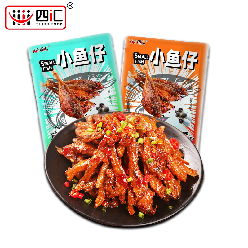 冲量劲辣小鱼仔湖南特产鱼干毛毛鱼海味麻辣零食品好吃多口味