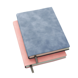 笔记本子简约商务复古大学生学习考研文艺精致皮面软抄本加厚ins风小清新高档办公工作记事本定制可压印LOGO