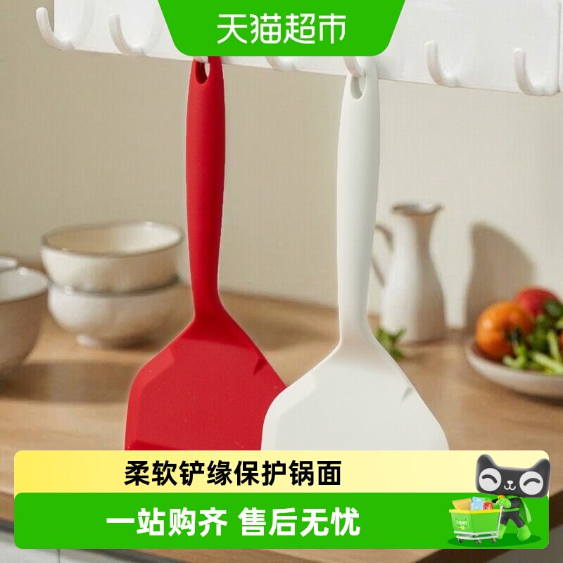 onlycook硅胶铲保护锅面挂孔设计图片