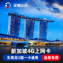 亿点自取新加坡4G电话卡手机流量上网卡新马泰通用旅游2G无限流量