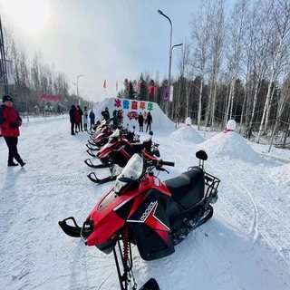 长白山万达国际度假区   雪地摩托车