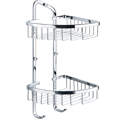 丰华壁挂式三角篮置物架全铜