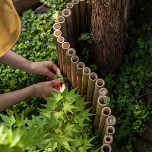 饰小围栏 竹篱笆栅栏户外草坪护栏菜园花坛围墙阳台花园庭院装