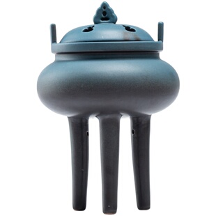 【三足高脚】盘香炉仿古沉香檀香香薰炉家用室内禅意陶瓷家居摆件