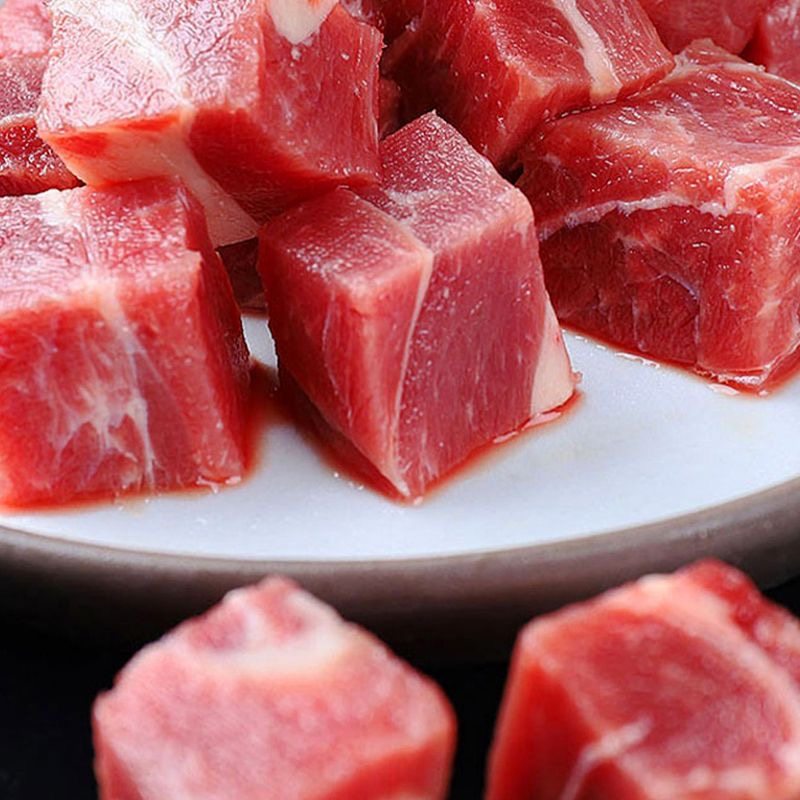 牛碎肉调理合成拼接牛肉粒牛腩烤肉冷冻生鲜烧烤肉食火锅食材商用