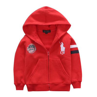 春秋外套连帽薄款拉链衫儿童卫衣